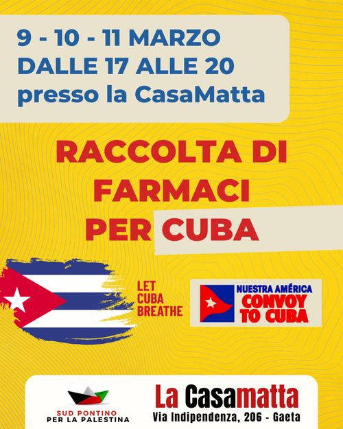 RACCOLTA MEDICINALI X CUBA