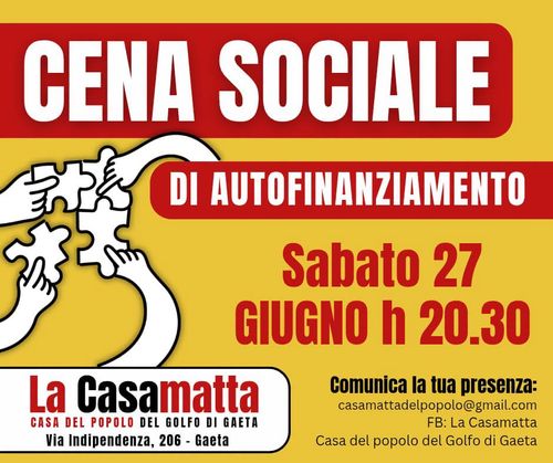 Cena Sociale di Autofinanziamento